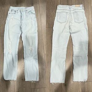 AG Straight Crop Jeans